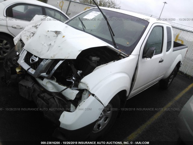 1N6BD0CT2CC402184 - 2012 NISSAN FRONTIER S/SV WHITE photo 2