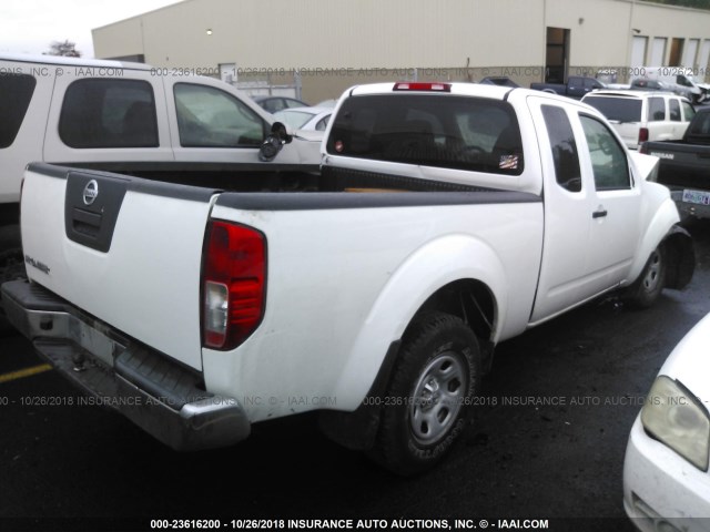 1N6BD0CT2CC402184 - 2012 NISSAN FRONTIER S/SV WHITE photo 4