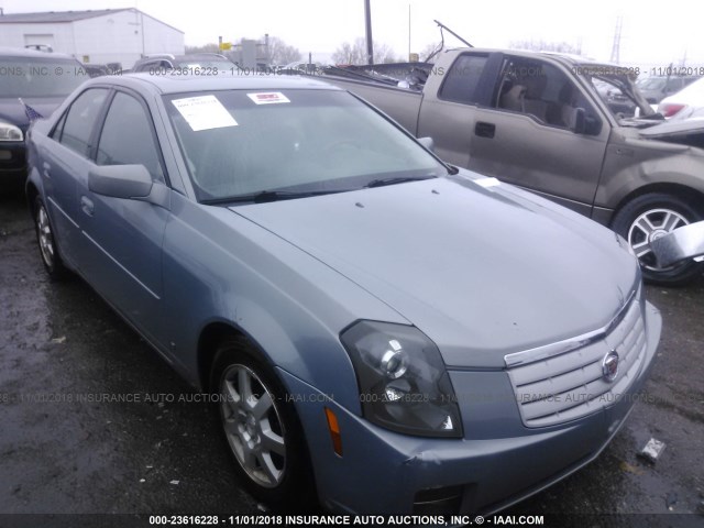 1G6DP577870119330 - 2007 CADILLAC CTS HI FEATURE V6 BLUE photo 1