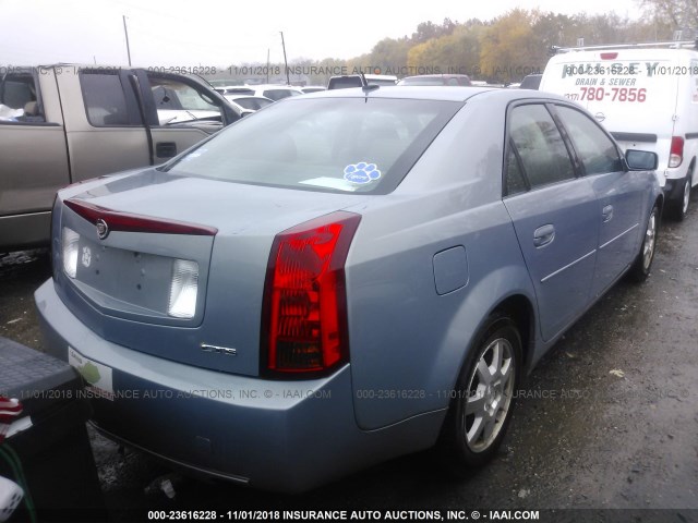 1G6DP577870119330 - 2007 CADILLAC CTS HI FEATURE V6 BLUE photo 4