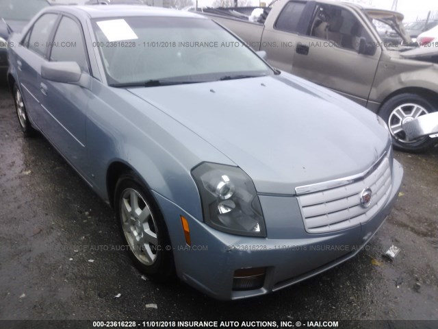 1G6DP577870119330 - 2007 CADILLAC CTS HI FEATURE V6 BLUE photo 6