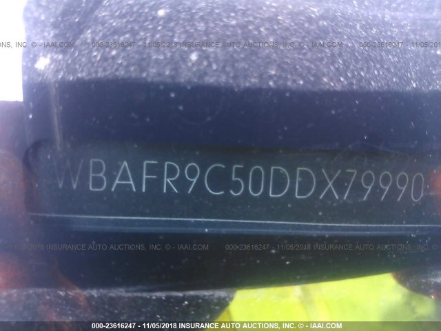 WBAFR9C50DDX79990 - 2013 BMW 550 I BLACK photo 9