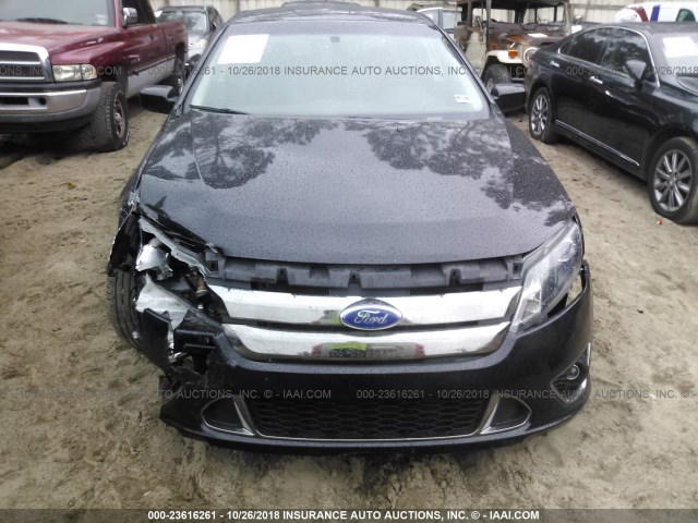 3FAHP0KC5BR284319 - 2011 FORD FUSION SPORT BLACK photo 6