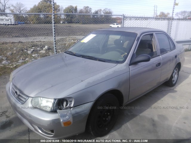 1NXBR12E61Z472545 - 2001 TOYOTA COROLLA CE/LE/S BEIGE photo 2