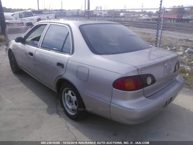 1NXBR12E61Z472545 - 2001 TOYOTA COROLLA CE/LE/S BEIGE photo 3