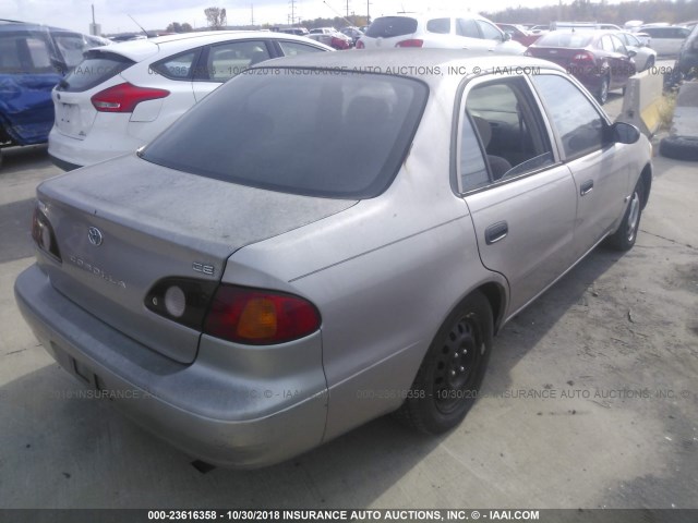 1NXBR12E61Z472545 - 2001 TOYOTA COROLLA CE/LE/S BEIGE photo 4