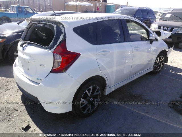 3N1CE2CP9FL397919 - 2015 NISSAN VERSA NOTE S/S PLUS/SV/SL/SR WHITE photo 4