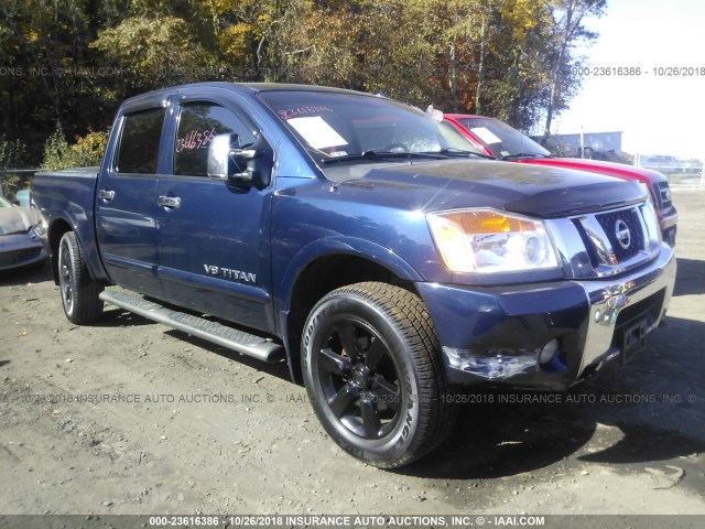 1N6AA0EC2BN301389 - 2011 NISSAN TITAN S/SV/SL/PRO-4X BLUE photo 1