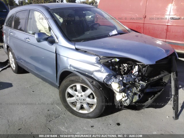 JHLRE48787C066535 - 2007 HONDA CR-V EXL BLUE photo 1