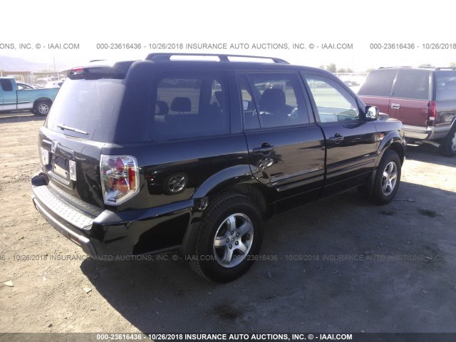 5FNYF28488B022328 - 2008 HONDA PILOT BLACK photo 4