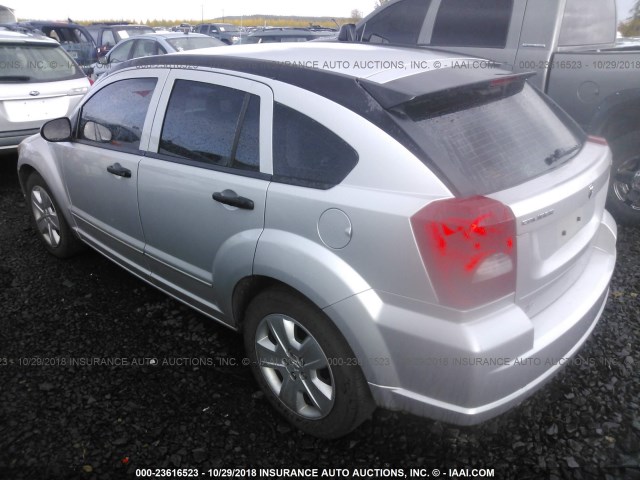 1B3HB48B67D520735 - 2007 DODGE CALIBER SXT SILVER photo 3