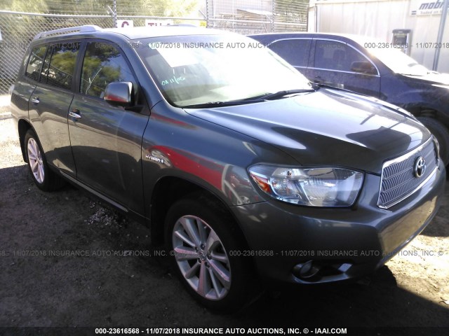 JTEEW44A282013844 - 2008 TOYOTA HIGHLANDER HYBRID LIMITED GRAY photo 1