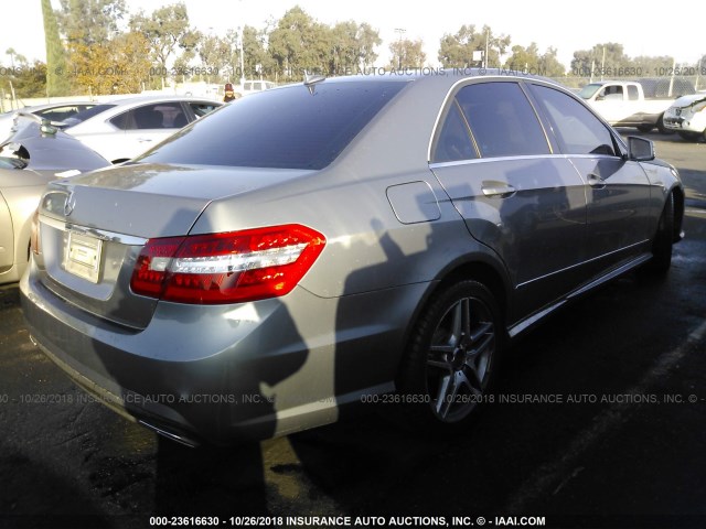 WDDHF5GB3AA246239 - 2010 MERCEDES-BENZ E 350 GRAY photo 4