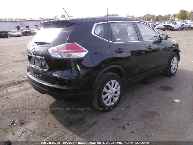 JN8AT2MV9GW151010 - 2016 NISSAN ROGUE S/SL/SV BLACK photo 4