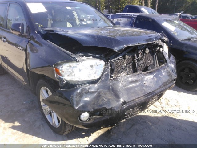 JTEES42A182056022 - 2008 TOYOTA HIGHLANDER LIMITED BLACK photo 6