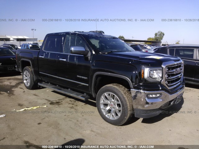 3GTU2NEC4JG148757 - 2018 GMC SIERRA K1500 SLT BLACK photo 1