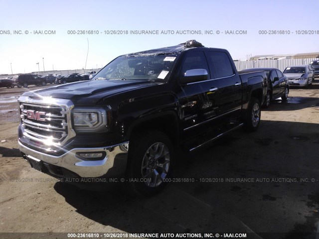 3GTU2NEC4JG148757 - 2018 GMC SIERRA K1500 SLT BLACK photo 2