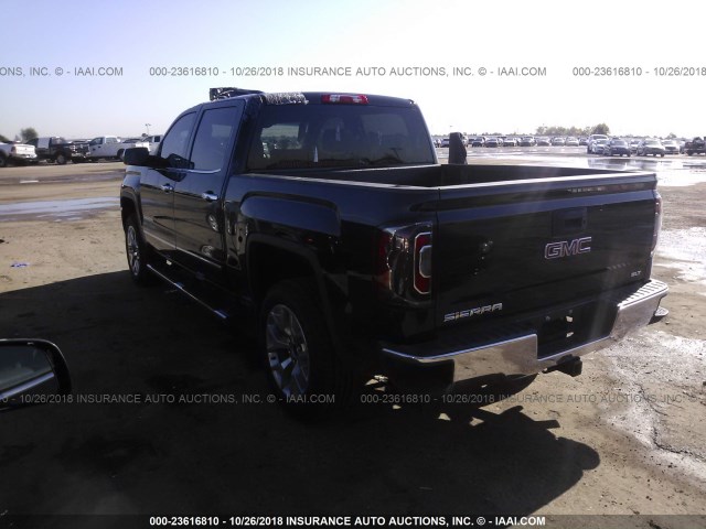 3GTU2NEC4JG148757 - 2018 GMC SIERRA K1500 SLT BLACK photo 3