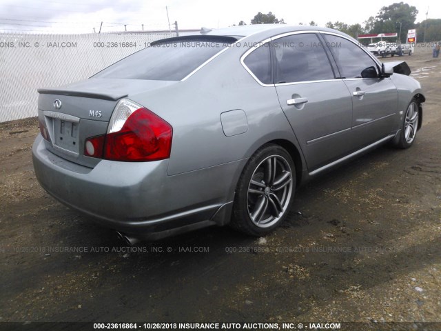 JNKBY01E06M205961 - 2006 INFINITI M45 SPORT GRAY photo 4