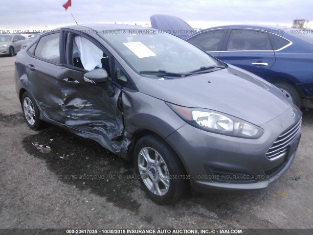 3FADP4BJ9EM217583 - 2014 FORD FIESTA SE GRAY photo 1