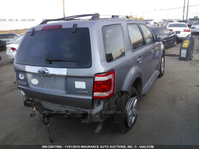 1FMCU941X8KB09280 - 2008 FORD ESCAPE LIMITED GRAY photo 4