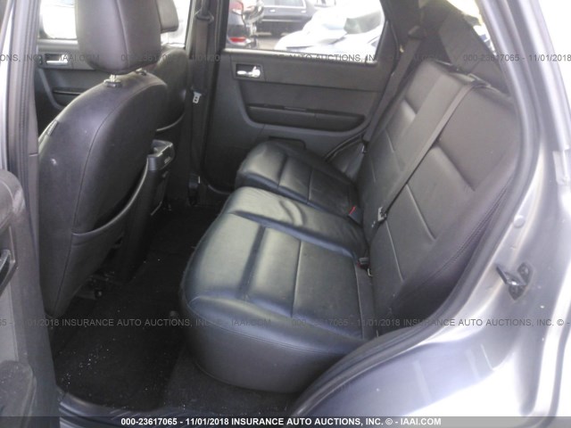 1FMCU941X8KB09280 - 2008 FORD ESCAPE LIMITED GRAY photo 8