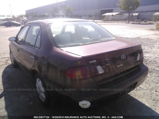 1NXBR12E0XZ229838 - 1999 TOYOTA COROLLA VE/CE/LE 红色 照片 3