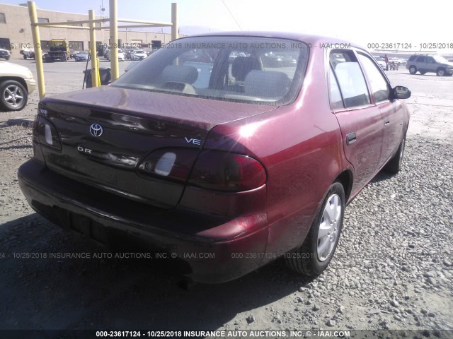 1NXBR12E0XZ229838 - 1999 TOYOTA COROLLA VE/CE/LE 红色 照片 4
