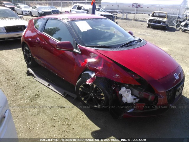 JHMZF1D44FS002435 - 2015 HONDA CR-Z RED photo 1