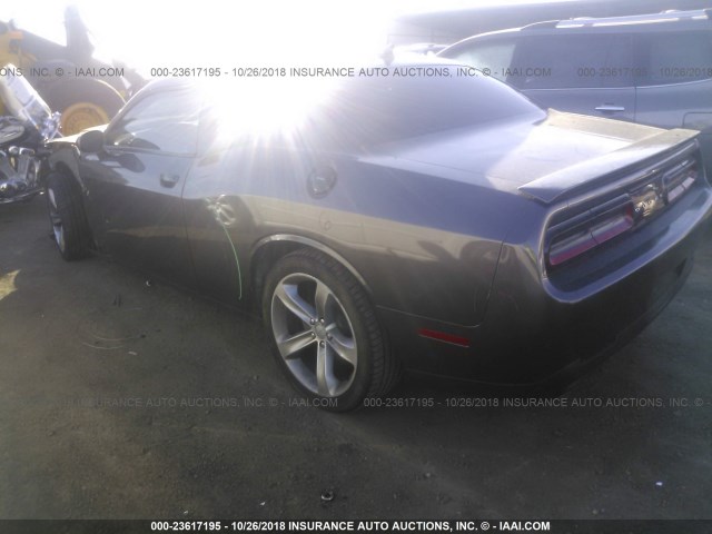 2C3CDZAT7FH710584 - 2015 DODGE CHALLENGER SXT GRAY photo 3