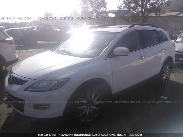 JM3TB28C270114522 - 2007 MAZDA CX-9 WHITE photo 2