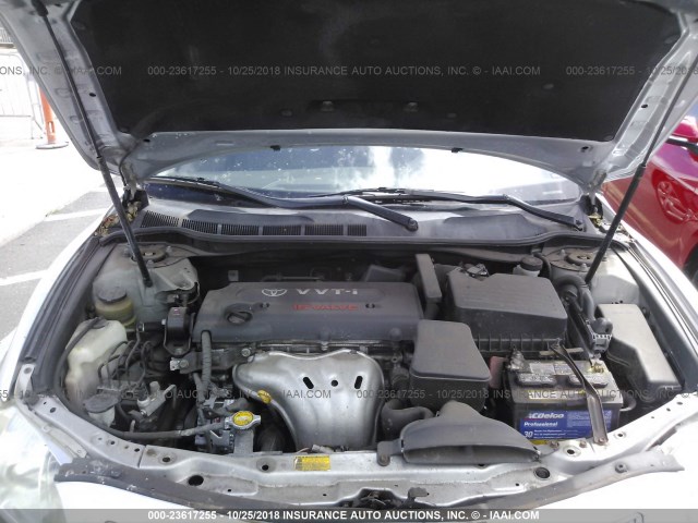JTNBE46K373058795 - 2007 TOYOTA CAMRY NEW GENERAT CE/LE/XLE/SE SILVER photo 10