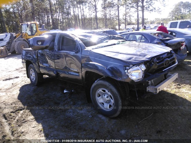 5TFJU4GN9FX083882 - 2015 TOYOTA TACOMA DOUBLE CAB PRERUNNER GRAY photo 1