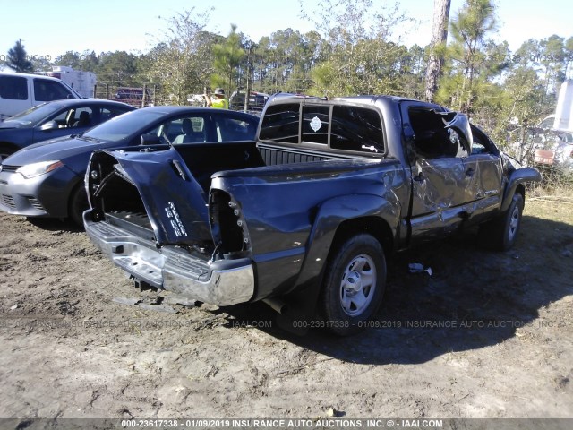 5TFJU4GN9FX083882 - 2015 TOYOTA TACOMA DOUBLE CAB PRERUNNER GRAY photo 4