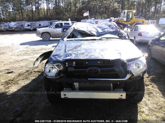 5TFJU4GN9FX083882 - 2015 TOYOTA TACOMA DOUBLE CAB PRERUNNER GRAY photo 6