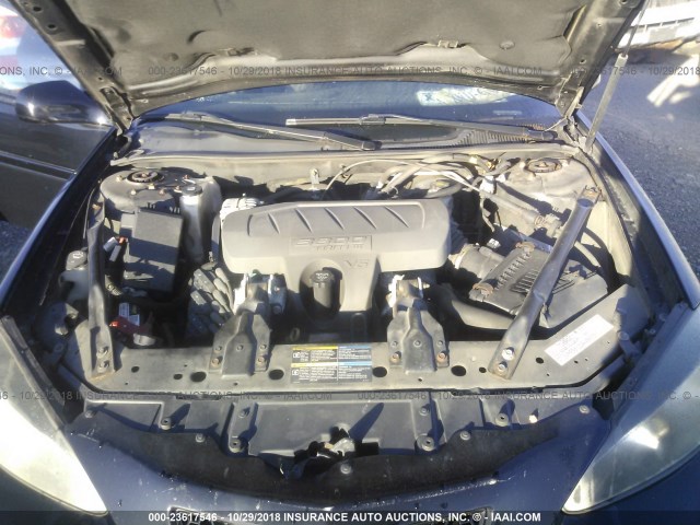 2G2WP552461305810 - 2006 PONTIAC GRAND PRIX Սև լուսանկար 10