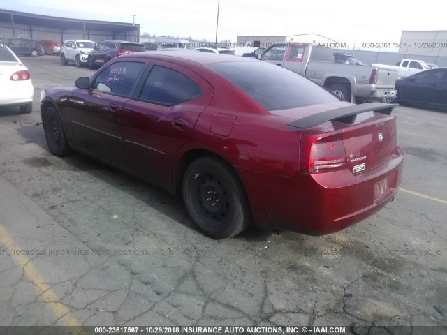 2B3KA43R86H315576 - 2006 DODGE CHARGER SE/SXT RED photo 3