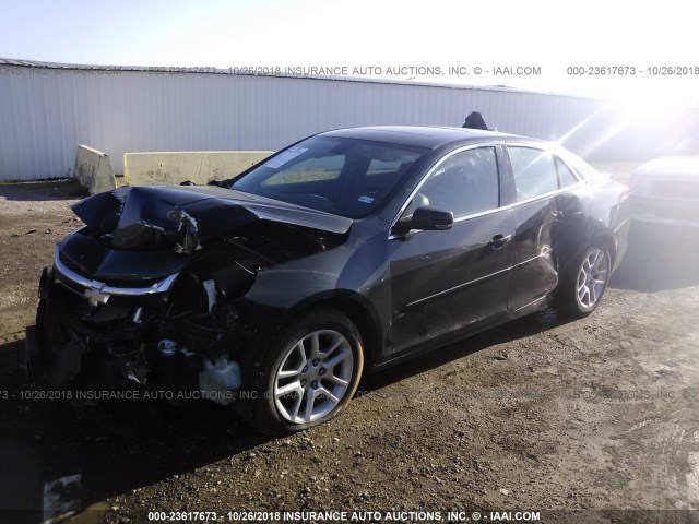 1G11C5SL9EF167812 - 2014 CHEVROLET MALIBU 1LT BLACK photo 2
