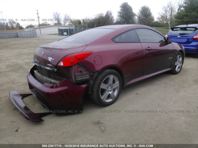 1G2ZM177984230939 - 2008 PONTIAC G6 GXP MAROON photo 4