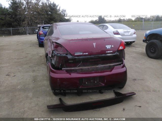 1G2ZM177984230939 - 2008 PONTIAC G6 GXP MAROON photo 6