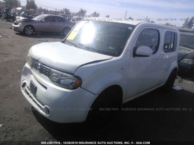 JN8AZ2KR1DT302925 - 2013 NISSAN CUBE S/SL WHITE photo 2