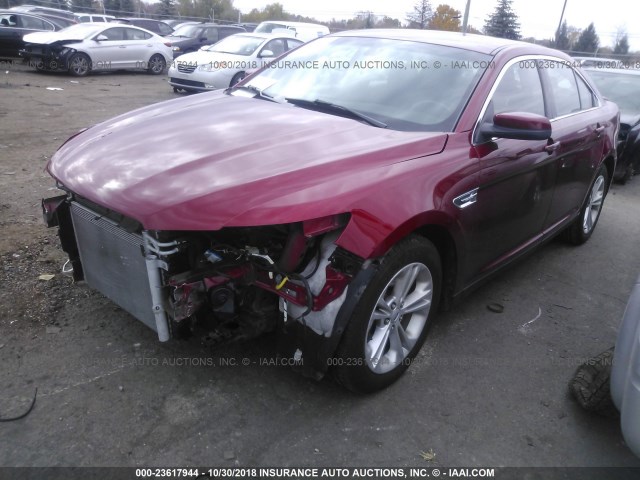 1FAHP2E88DG229229 - 2013 FORD TAURUS SEL RED photo 2