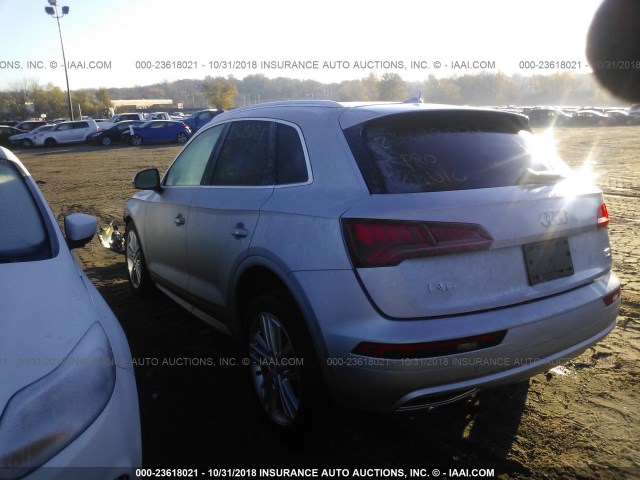 WA1BNAFY5J2192898 - 2018 AUDI Q5 PREMIUM PLUS SILVER photo 3