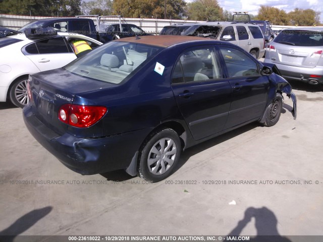 1NXBR32E76Z681473 - 2006 TOYOTA COROLLA CE/LE/S BLUE photo 4