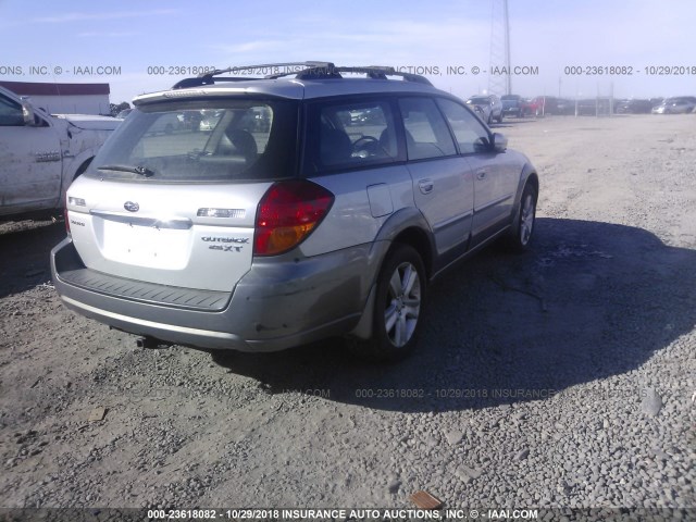4S4BP67C554343812 - 2005 SUBARU LEGACY OUTBACK 2.5 XT LIMITED SILVER photo 4