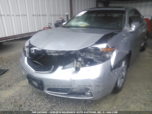 19UUA8F58DA003746 - 2013 ACURA TL TECH SILVER photo 6