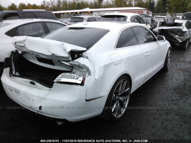 WAULFAFRXDA080539 - 2013 AUDI A5 PREMIUM PLUS WHITE photo 4