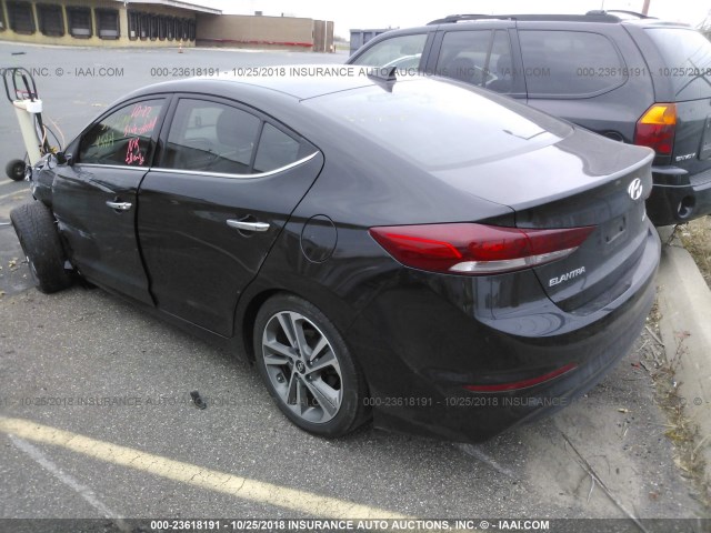 5NPD84LF6HH128954 - 2017 HYUNDAI ELANTRA SE/VALUE/LIMITED BLACK photo 3