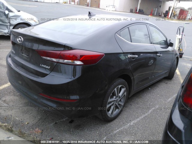 5NPD84LF6HH128954 - 2017 HYUNDAI ELANTRA SE/VALUE/LIMITED BLACK photo 4