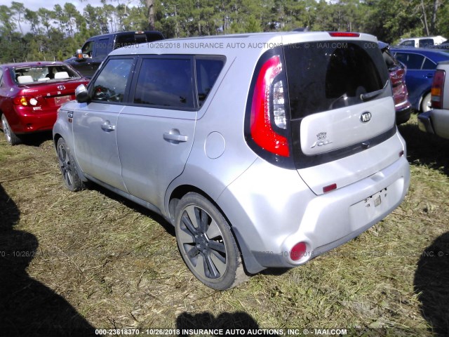 KNDJX3A56F7806100 - 2015 KIA SOUL ! SILVER photo 3